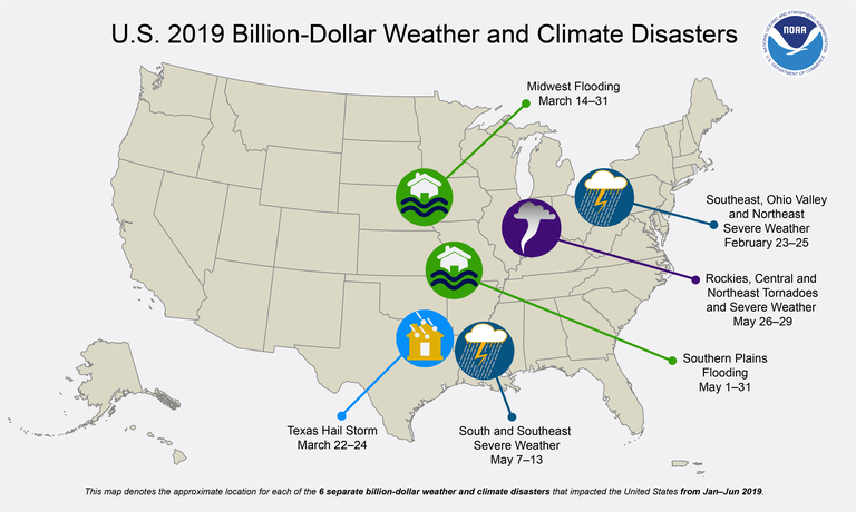 Jan-Jun 2019 weather events Jan-Jun 2019 weather events