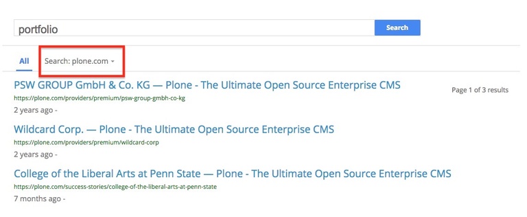 Blog_SiteCrawler6 Search results different site