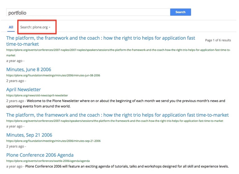 Blog_SiteCrawler7 Search results different site 2