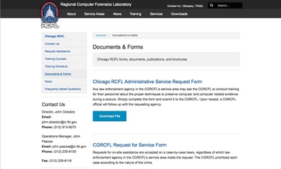 RCFL Chicago Docs RCFL Chicago Docs