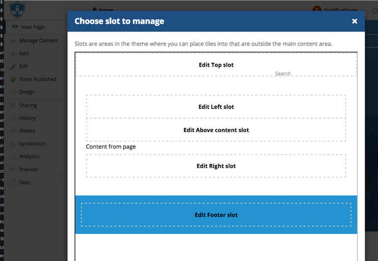 Managing the slot manager Managing the slot manager
