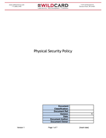 Physical Security Policy Template